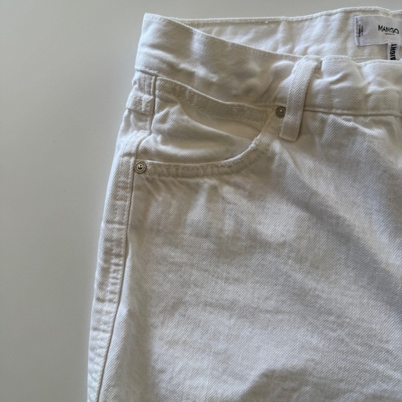 Mango-White Straight Leg Fringe Denim-Icon-Boho-Bohemian-Festival-Summer-6 - Picture 8 of 14
